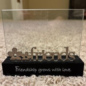 Glass and Black 'Friends' Home Accent